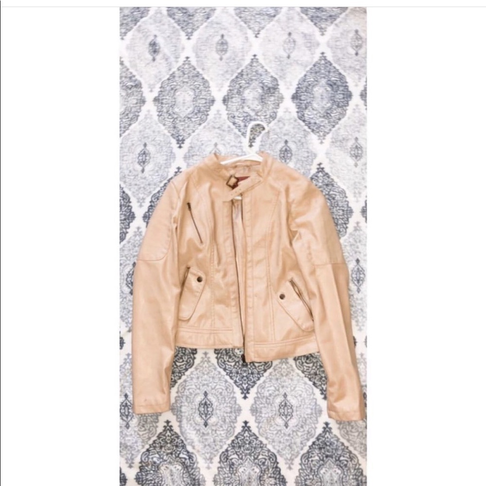 miss london faux leather jacket.